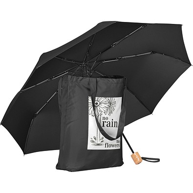 FARE® Taschenschirm ÖkoBrella Shopping, schwarz