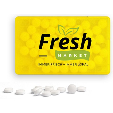 MintCard, 7 g, gelb-transparent, inkl. Druck