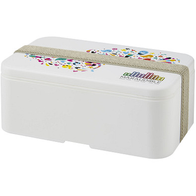 MIYO Lunchbox, weiß, kieselgrau