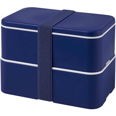 MIYO POP 700 + 700 ml doppelschichtige Lunchbox, blau
