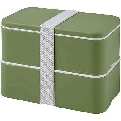 MIYO POP 700 + 700 ml doppelschichtige Lunchbox, heather grün