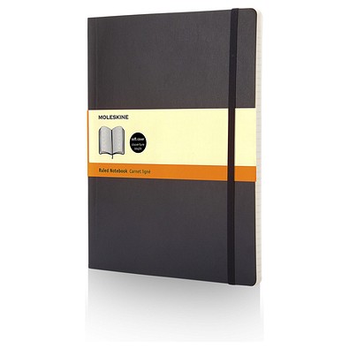 Moleskine Classic Softcover Notizbuch XL – liniert, schwarz