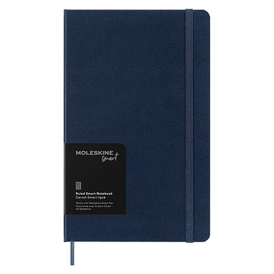 Moleskine Large Smart Notizbuch – liniert, blau