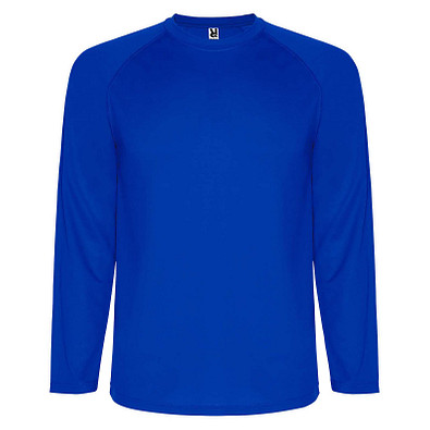 Montecarlo Langarm-Sport-Shirt für Kinder, blau, 8