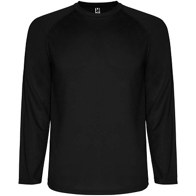 Montecarlo Langarm Sport-Shirt für Männer, schwarz, 2XL