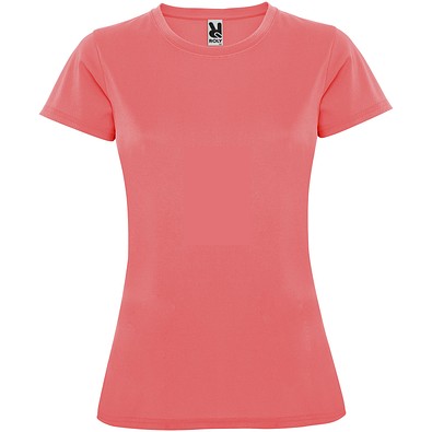 Montecarlo Sport T-Shirt für Damen, Fluor Coral, 2XL