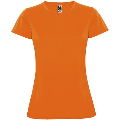Montecarlo Sport T-Shirt für Damen, Fluor Orange, S