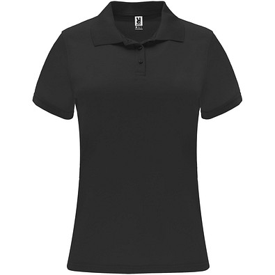 Monzha Sport Poloshirt für Damen, schwarz, 2XL
