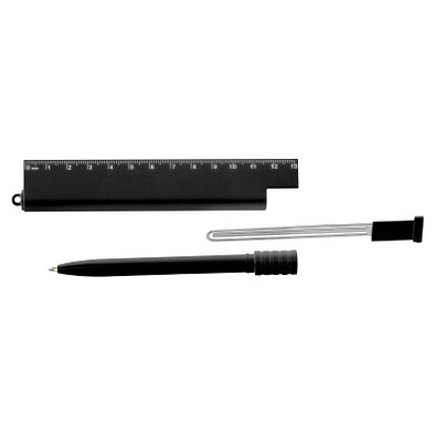 Multifunktionales Lineal Manila,schwarz