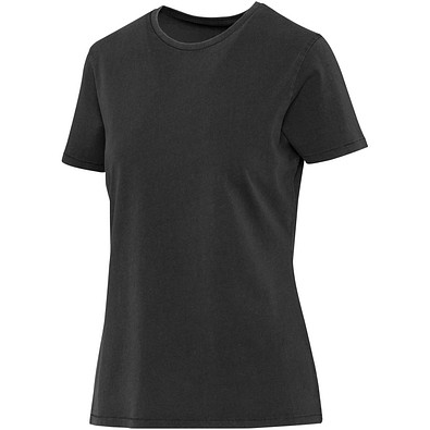 Nanaimo Kurzärmeliges T-Shirt für Damen im Washed Look, 160 g/m2, schwarz, XL