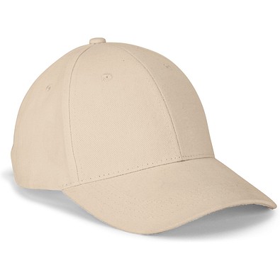 NATHAN. Kappe aus 100 % Baumwolle (260 g/m²) mit 6 Paneelen, Beige