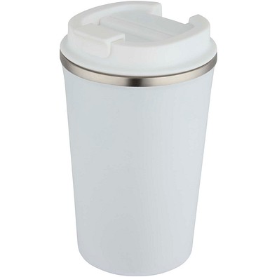 Newport 350 ml doppelwandiger, vakuumisolierter Becher aus Edelstahl, weiss