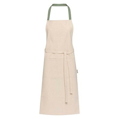 Nia 200 g/m² Schürze aus recycelter Baumwolle, heather grün