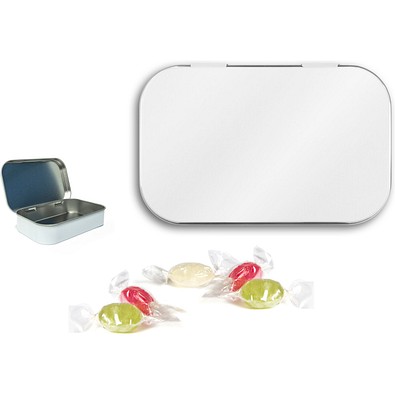 Nostalgiedose, 25 g, Bonbons 3 g, weiß, ohne Druck