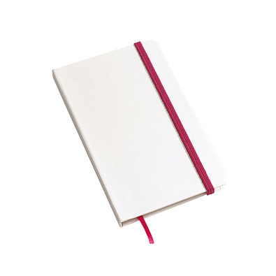 Notizbuch AUTHOR im DIN-A6-Format,pink, weiß