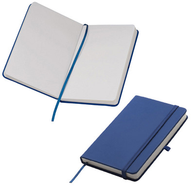 Notizbuch Happy, DIN A6, blanko, blau