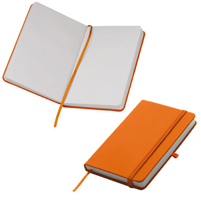 Notizbuch Happy, DIN A6, blanko, orange