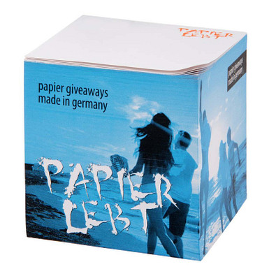 Notizquader, 10 x 10 x 10 cm, Digitaldruck