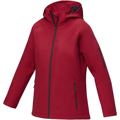 Notus wattierte Softshell Damenjacke, rot, XL