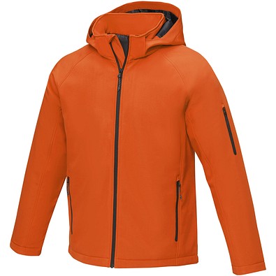 Notus wattierte Softshell Herrenjacke, orange, XS