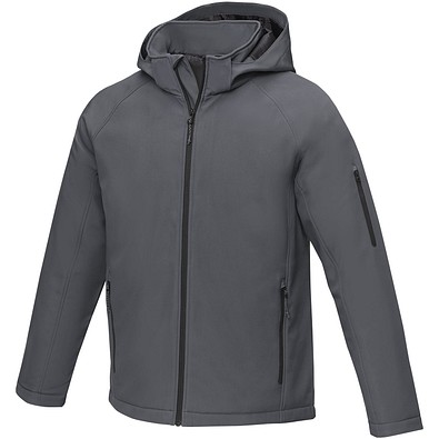 Notus wattierte Softshell Herrenjacke, storm grey, XS