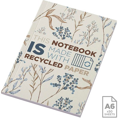 Novella Austen A6 Softcover Notizbuch aus Recyclingmaterial – 50 Blatt, elfenbeinweiß