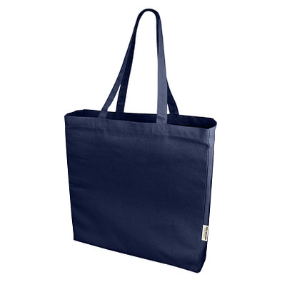 Odessa 220 g/m² recycelte Baumwoll Tragetasche 13L, navy