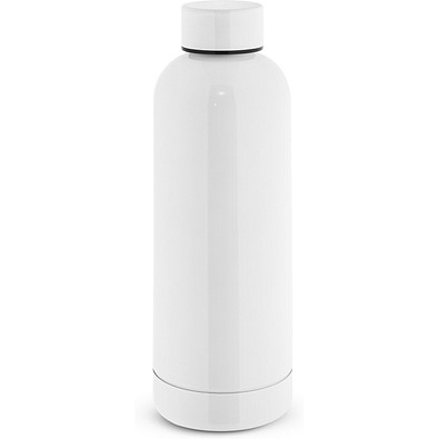 ODIN METTALIC. Flasche aus 90% recyceltem Edelstahl 550 mL, Weiß