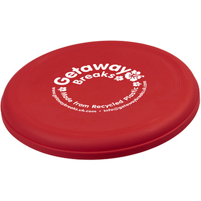 Orbit Frisbee aus recyceltem Kunststoff, rot