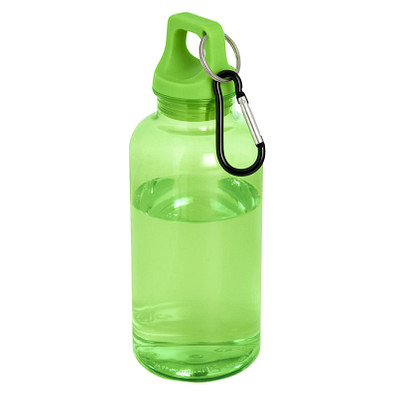 Oregon 400 ml RCS-zertifizierte Trinkflasche aus recyceltem Kunststoff mit Karabiner, grün