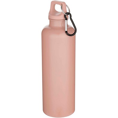 Oregon 750 ml einfarbige RS-zertifizierte Wasserflasche aus recyceltem Kunststoff mit Karabinerhaken, altrosa