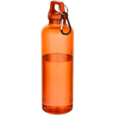 Oregon 750 ml RCS-zertifizierte Trinkflasche aus recyceltem Kunststoff mit Karabinerhaken, orange