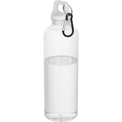 Oregon 750 ml RCS-zertifizierte Trinkflasche aus recyceltem Kunststoff mit Karabinerhaken, weiss