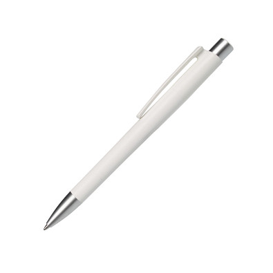 burger swiss pen® Kugelschreiber Delta-Basic, blaue Mine, kristallweiß-matt