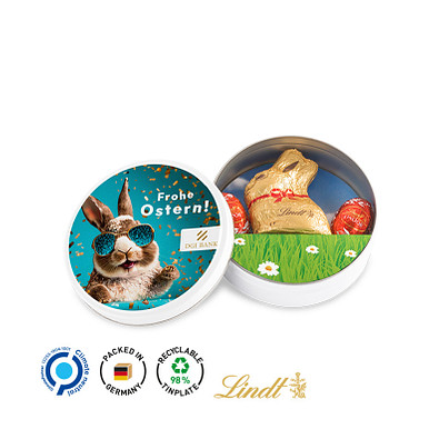 Oster Dose weiß, Lindt Mischung, inkl. Druck