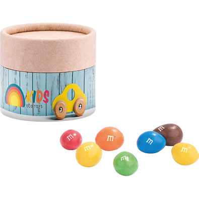 Papierdose Eco Mini, m&m s® Peanuts, inkl. Druck
