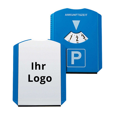 Parkscheibe mit Eiskratzer, blau Parkscheibe mit Eiskratzer, blau