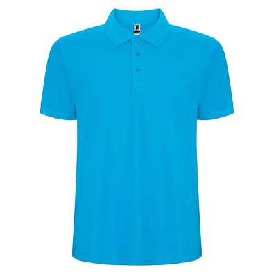 Pegaso Premium Poloshirt für Herren, türkis, L