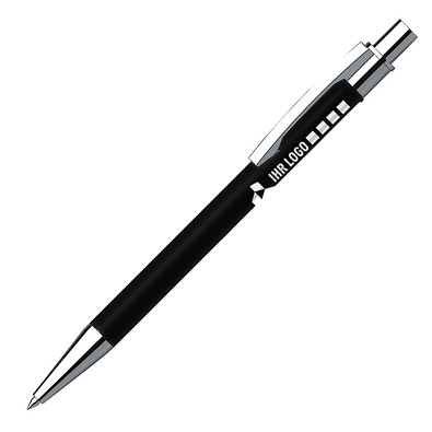 PENKO® Voll-Metall-Kugelschreiber LIPSI Soft, Schwarz
