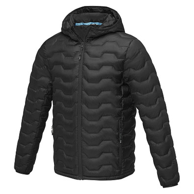 Petalite GRS Daunenjacke aus recyceltem Material für Herren, schwarz, L