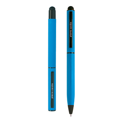 Pierre Cardin® CELEBRATION Set aus Rollerball Touchpen und Kugelschreiber Stylus, hellblau