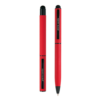 Pierre Cardin® CELEBRATION Set aus Rollerball Touchpen und Kugelschreiber Stylus, rot