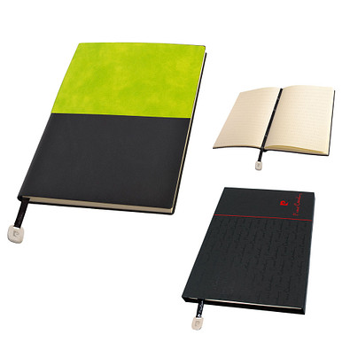 Pierre Cardin® REPORTER Notizbuch A5, grün/schwarz