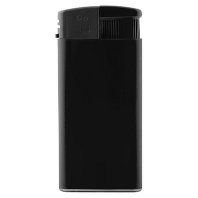 Piezo-Feuerzeug XL, Schwarz/Matt
