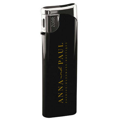 Piezo-Gasfeuerzeug Slim, schwarz