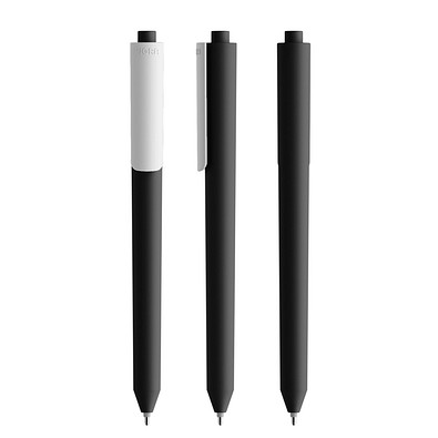Pigra P03 Push Kugelschreiber, Black-White
