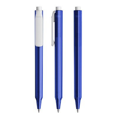 Pigra P04 Push Kugelschreiber, Blue-White