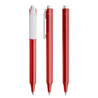 Pigra P04 Push Kugelschreiber, Red-White