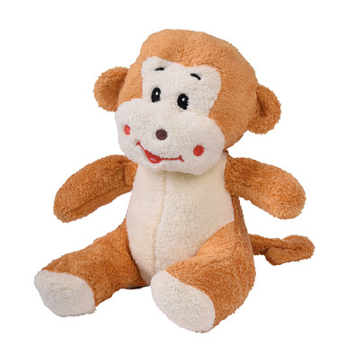 Plüsch-Affe ELIAS, braun, weiß