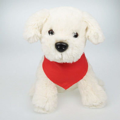 Plüschtier Hund Smarty mit Halstuch, rot